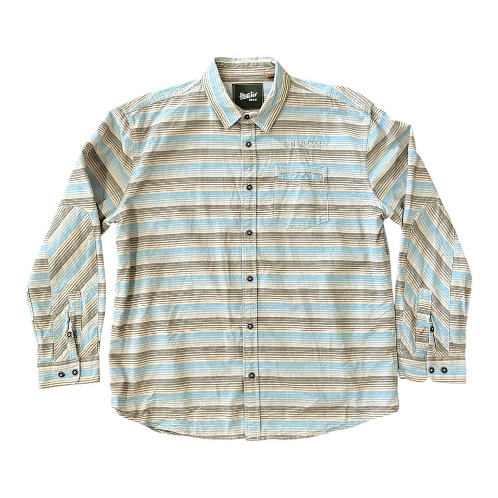 Howler Brothers Men's Enfield Longsleeve Equator Striped Button Up Shirt Size XL
